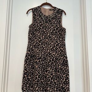 Leopard Print Sleeveless Dress